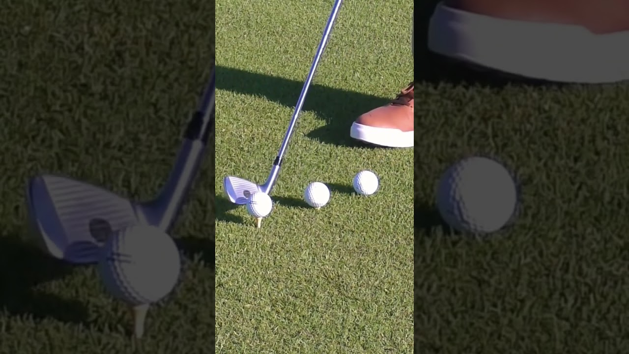 How high should you tee a ball on a par 3? Via @scratchgolfacademy TikTok #golfdrills #golftips