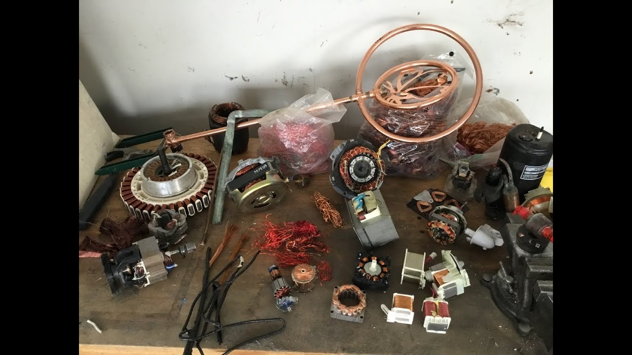 Scrapping for copper. Which ones are NOT copper? Be sure to check and separate!!!