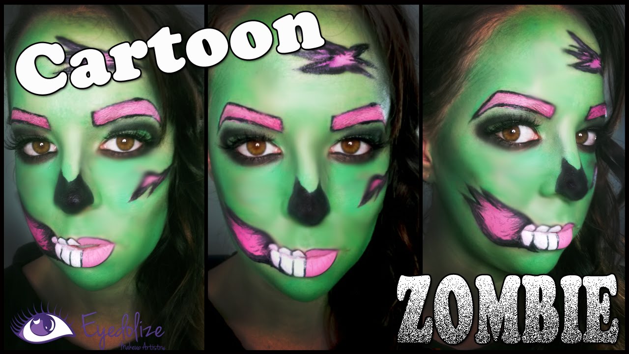 Cartoon Zombie Halloween Makeup Tutorial by EyedolizeMakeup