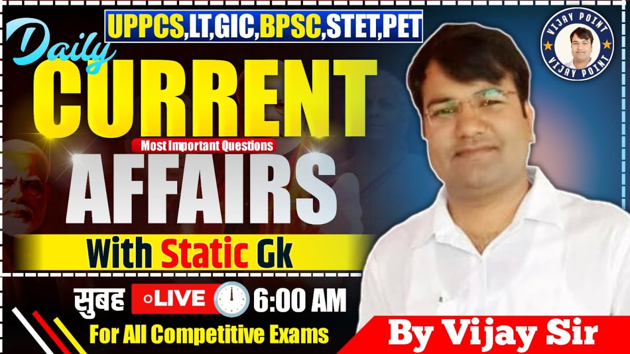 23 sep  Current Affairs 191th Episode🥳 In Hindi |  Current Affairs By Vijay Sir