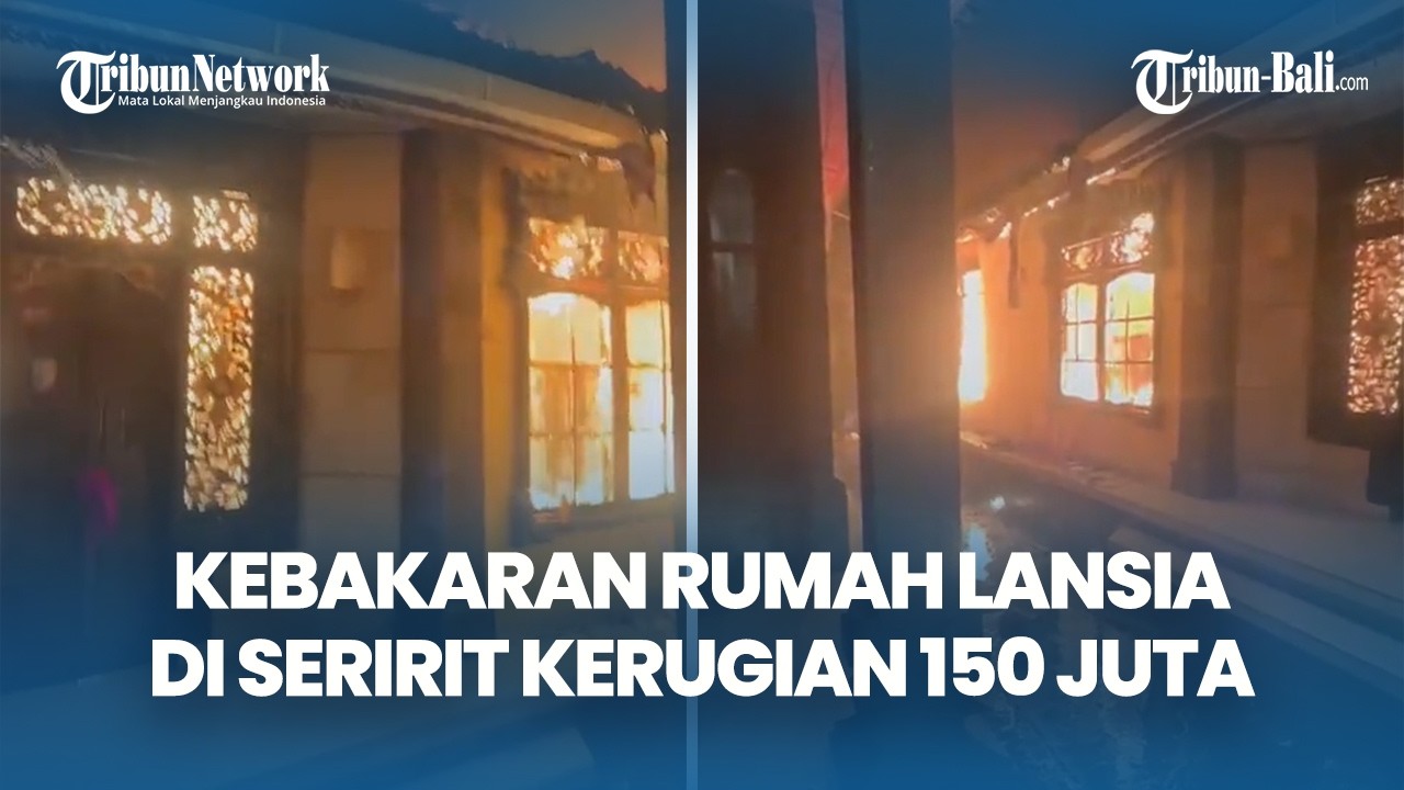 Kebakaran Rumah Lansia di Seririt Buleleng, Kerugian Capai 150 Juta, Penyebab Masih Diselidiki