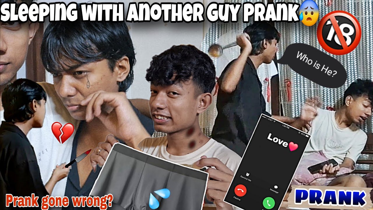 Cheating or Hickey prank On him??😰//*Prank Gone Wrong*😢 //Sleeping with Another guy prank on Him!//😱