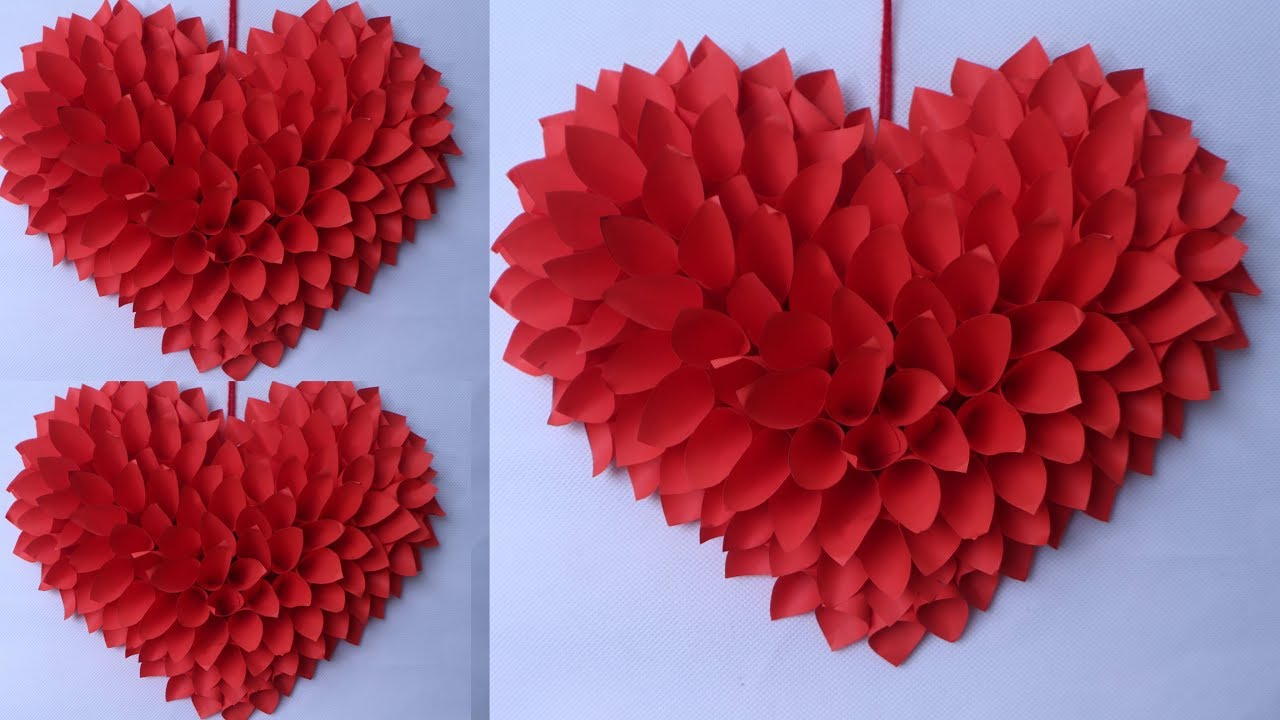 WOW !! Amazing Heart Wall Hanging || Best Out of Waste Idea 2019 || Handmade Things || A Art