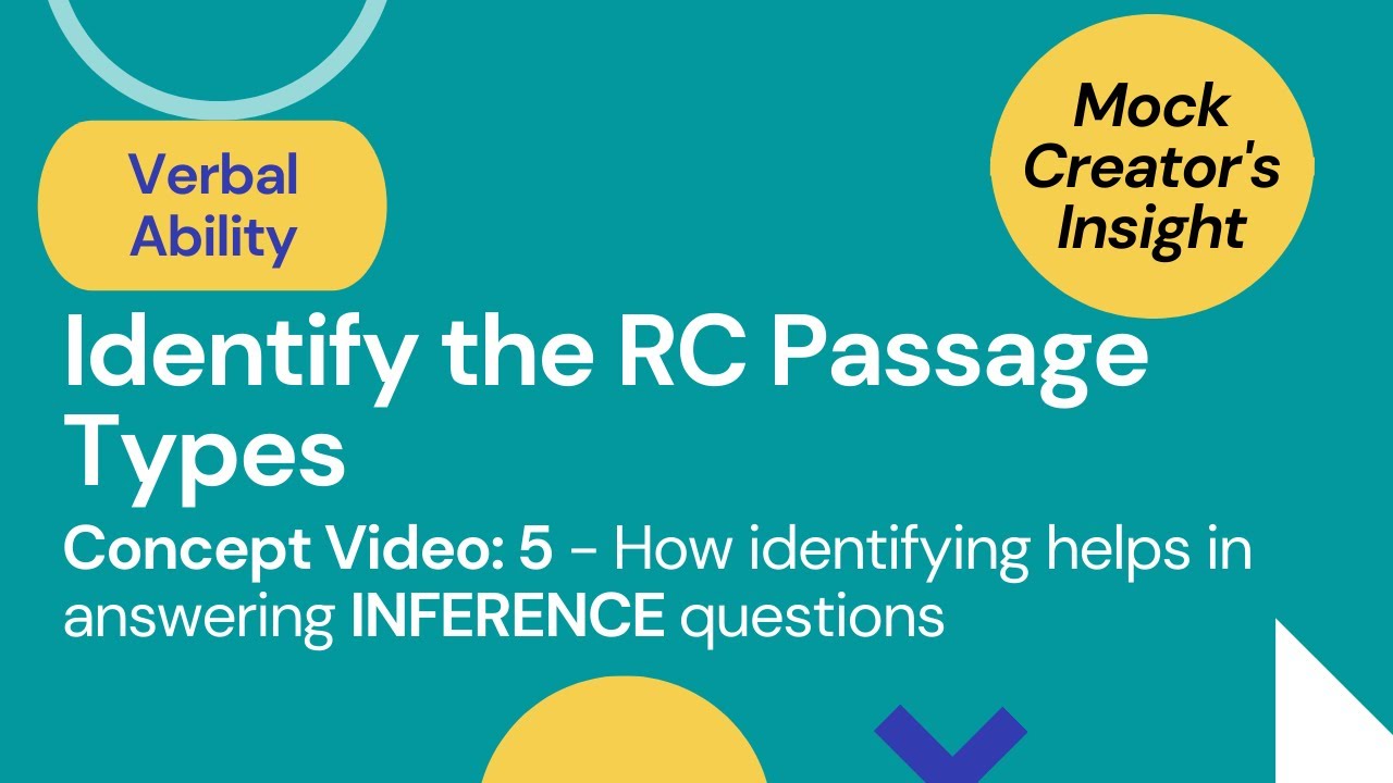 Identify the RC Passage Types for RC Inference Questions| CAT Reading Comprehension|Priyasha Das