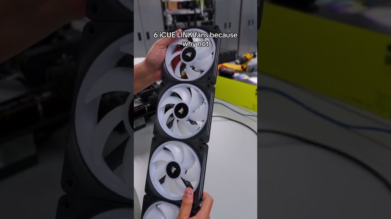 Just one wire too #corsair #icuelink #rgbfans #pcbuild