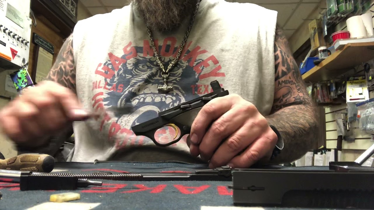 Browning Buckmark field strip and cleaning
