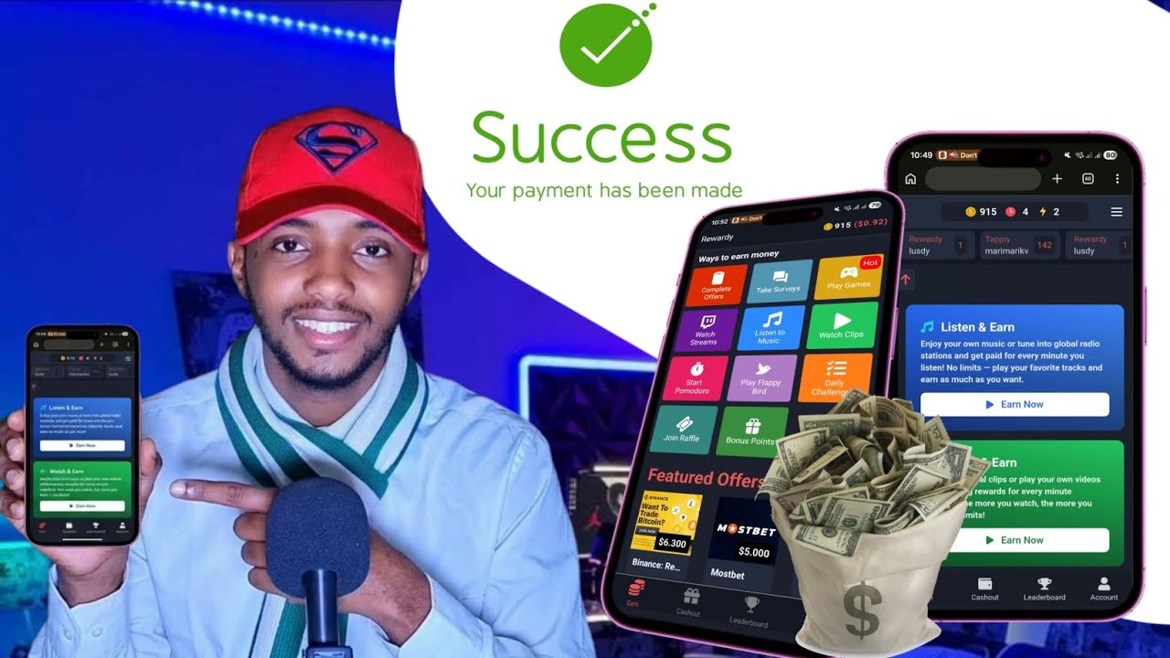 Lacag ka Samee Website-kan | Successful payment   | Full Tutorial | Rewardy