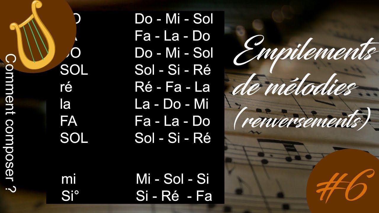 Comment composer #6 : Empilements de mélodies (renversements)