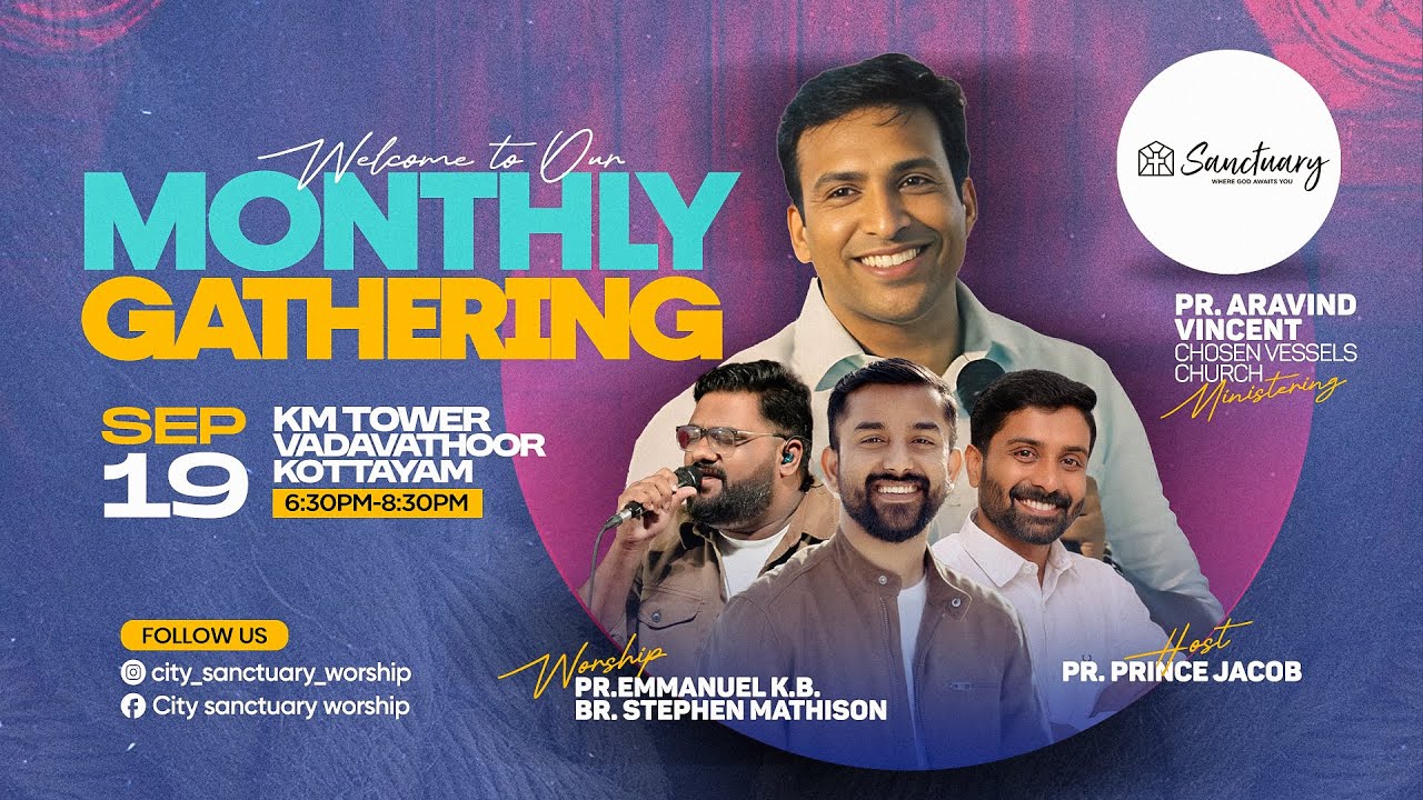 CITY  SANCTUARY  WORSHIP  KOTTAYAM || LIVE  ||  19 SEPTEMBER 2025