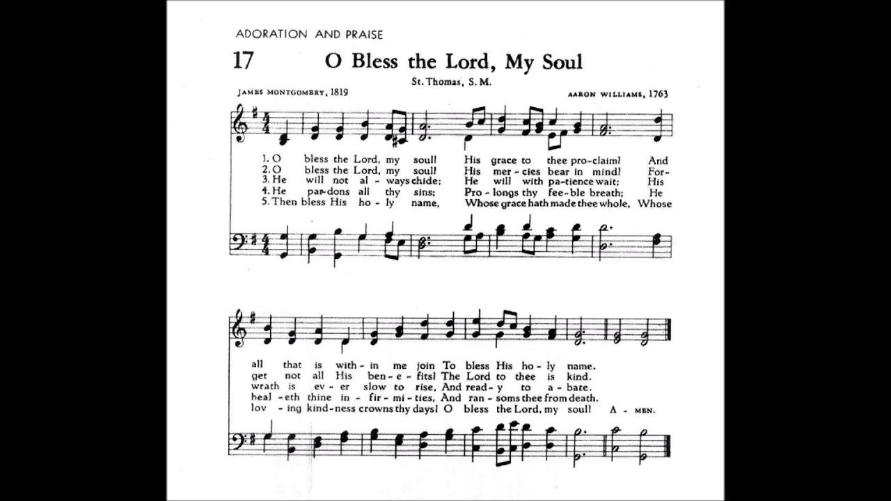 O Bless the Lord, My Soul (St Thomas)
