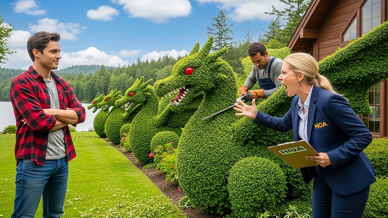 They Said My Garden Was Overgrown, So I Hired a Topiary Artist to Carve Every Bush Into a Dragon!