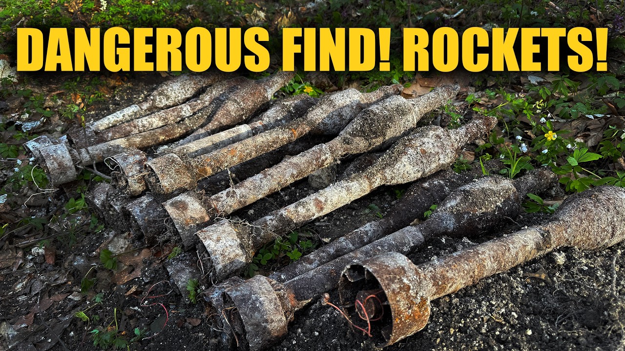 Dangerous Finds! We Found a Stockpile of Rockets! WW2 Metal Detecting