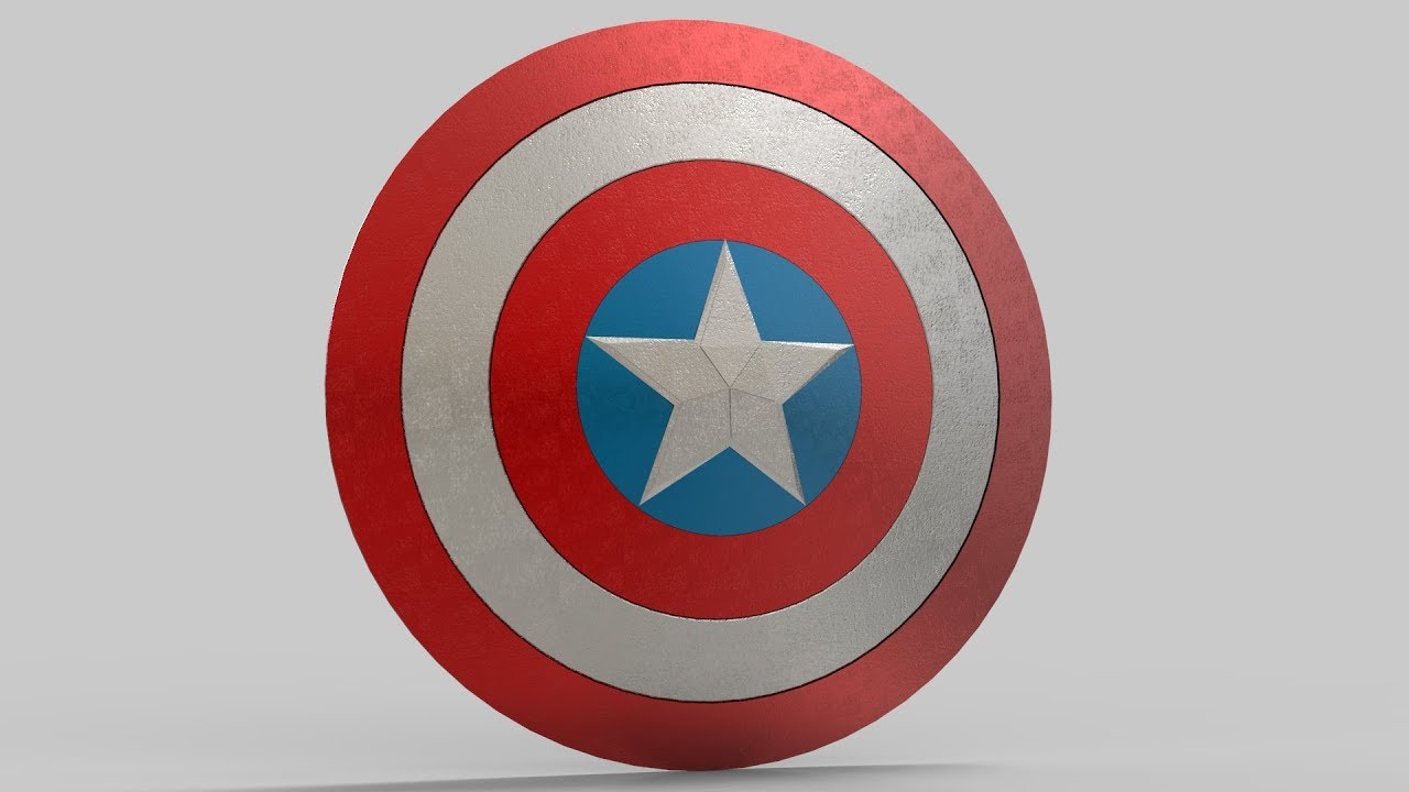 Captain America Shield Blender 2.8 Modeling