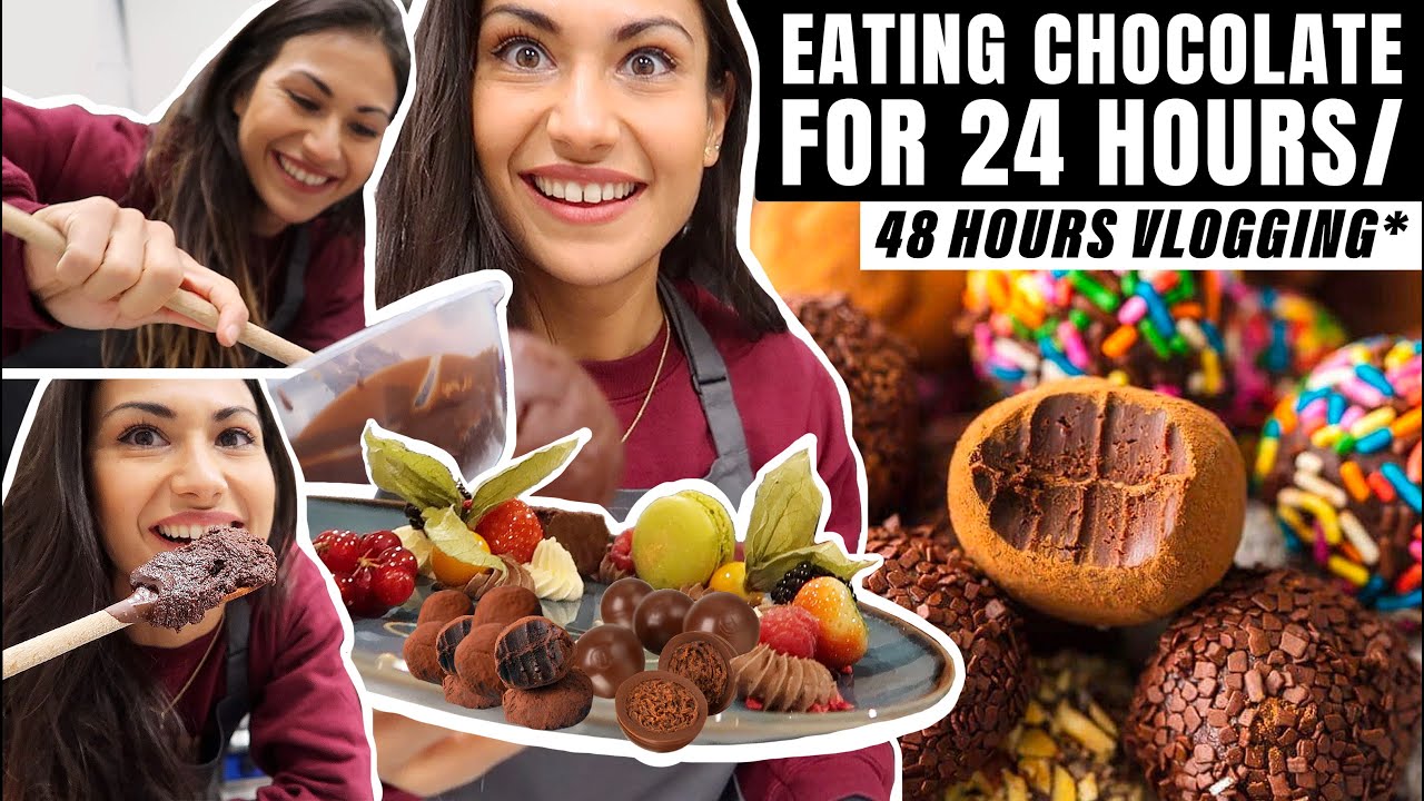 Eating Chocolate For 24 Hours (out of a 48 hour vlog)