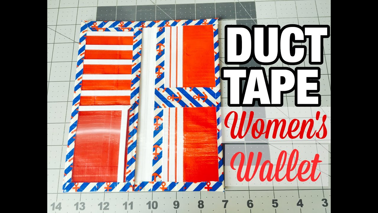 How To Make a Duct Tape Women's Wallet! (DIY)