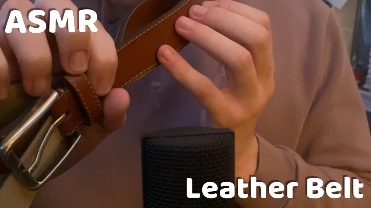 ASMR Leather Belt Sounds! (Gripping, Squeezing, Tapping)