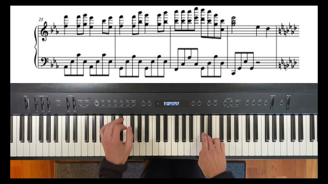 The path of the wind (Mi vecino TOTORO) - Piano + PARTITURA