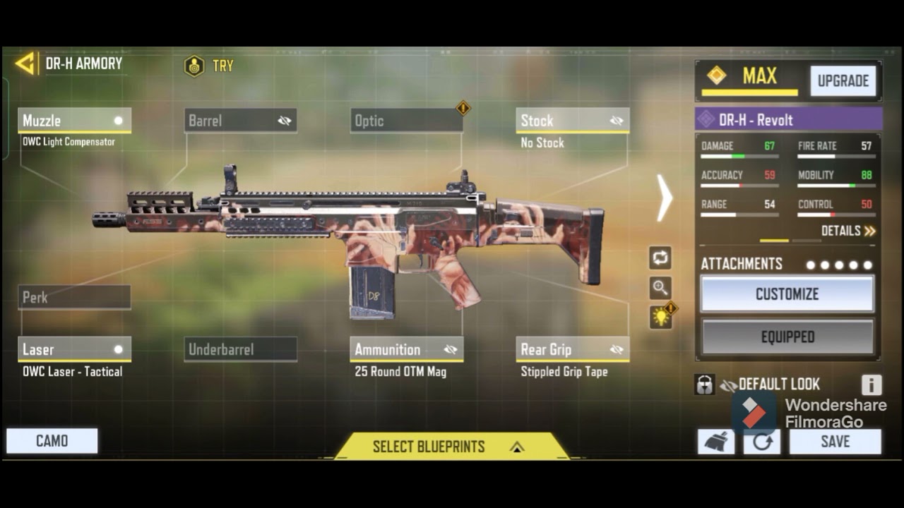 best DRH loadout in cod mobile