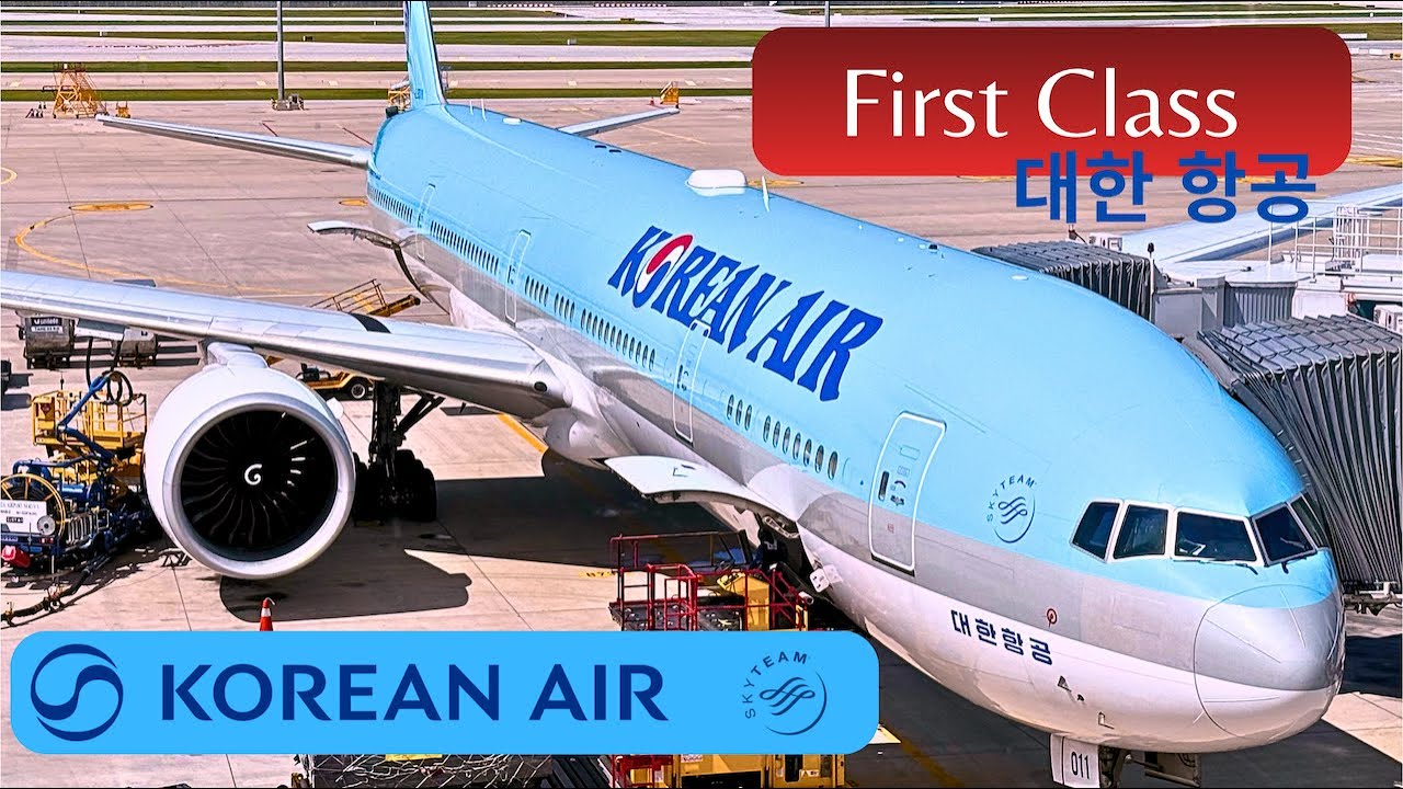 KOREAN AIR 대한 항공 First Class - Excellence in Flight - Seoul Incheon to Paris CDG - B777-300ER- KE901