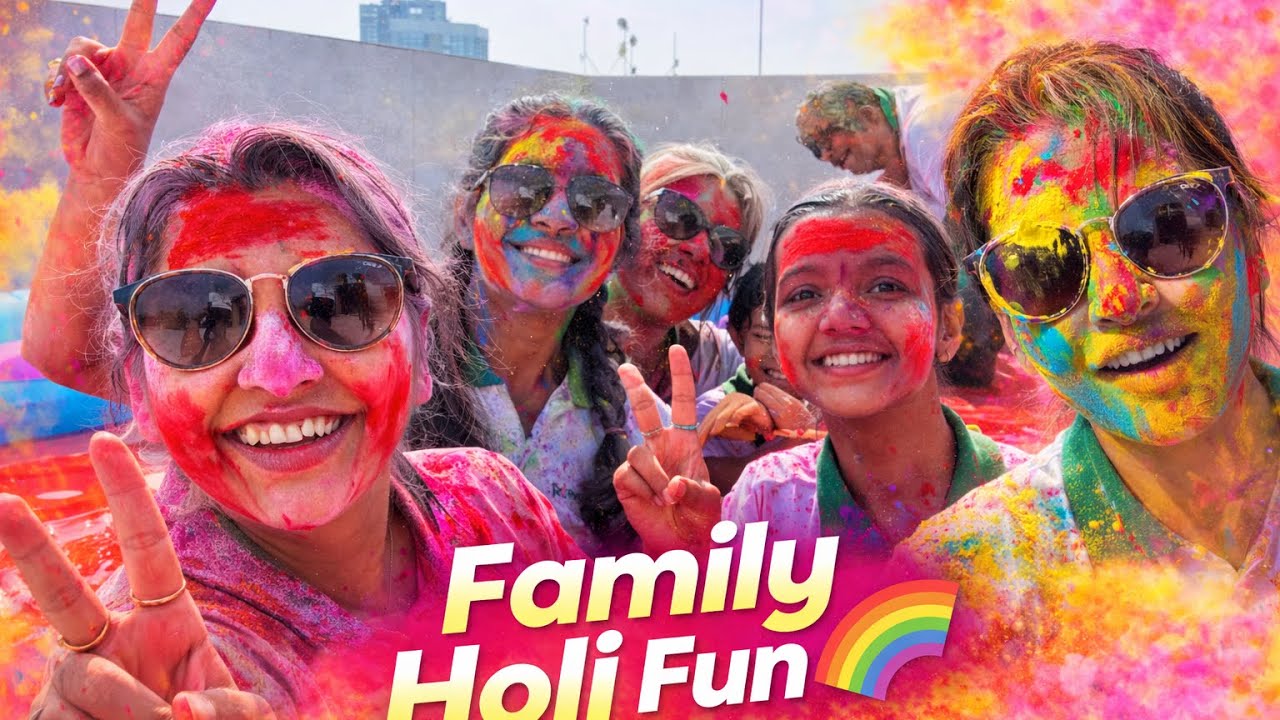 Holi Celebration with Family 🌈 | Colors of Happiness | Holi Vlog 2026