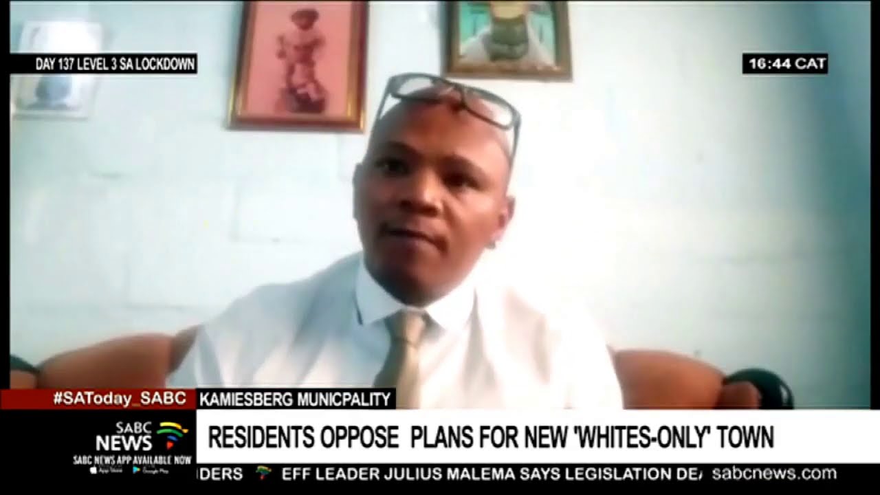 Northern Cape residents oppose plans for 'whites-only' town