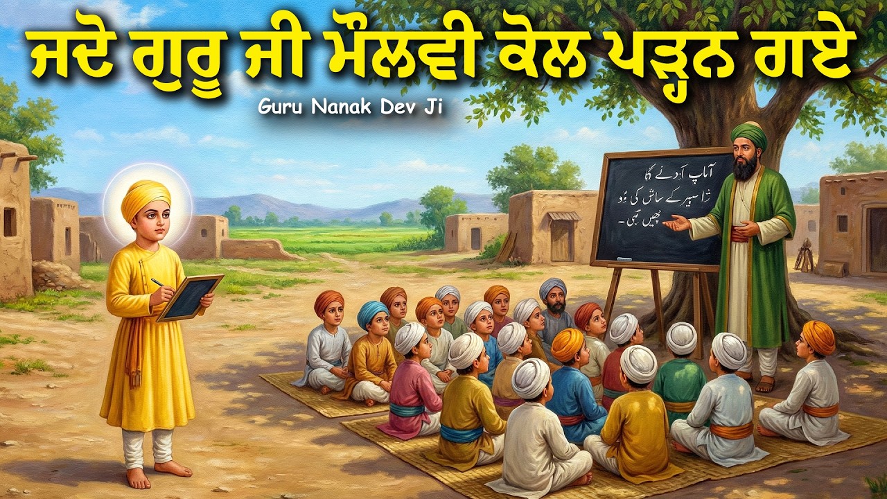 ਜਦੋ ਗੁਰੂ ਜੀ ਮੌਲਵੀ ਤੋਂ ਫਾਰਸੀ ਪੜ੍ਹਨ ਗਏ | Guru Nanak Dev Ji Sakhi | United Khalsa | Remix Katha