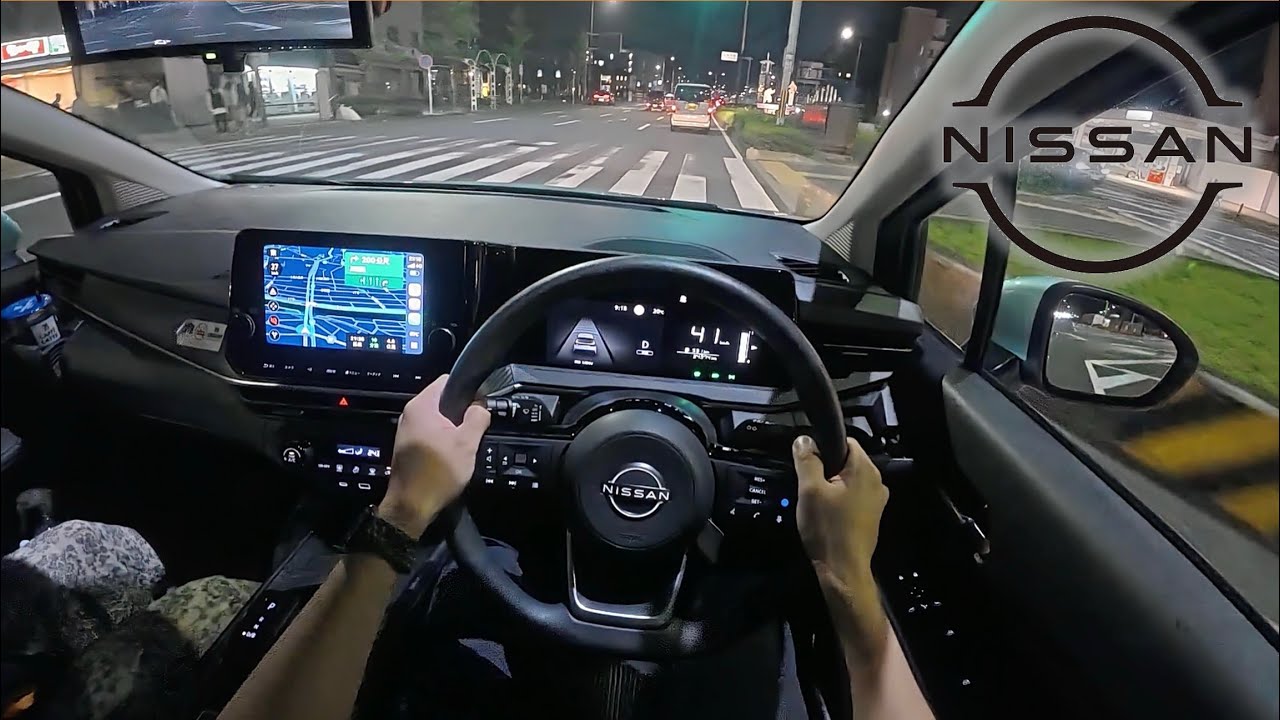 Nissan Note e-Power POV Night Drive | 京都夜駕