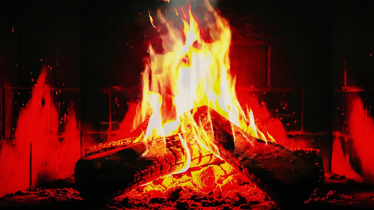 🔥 Fireplace UHD! Ultra Real Fire Crackling Sounds | Calm & Cozy Ambience