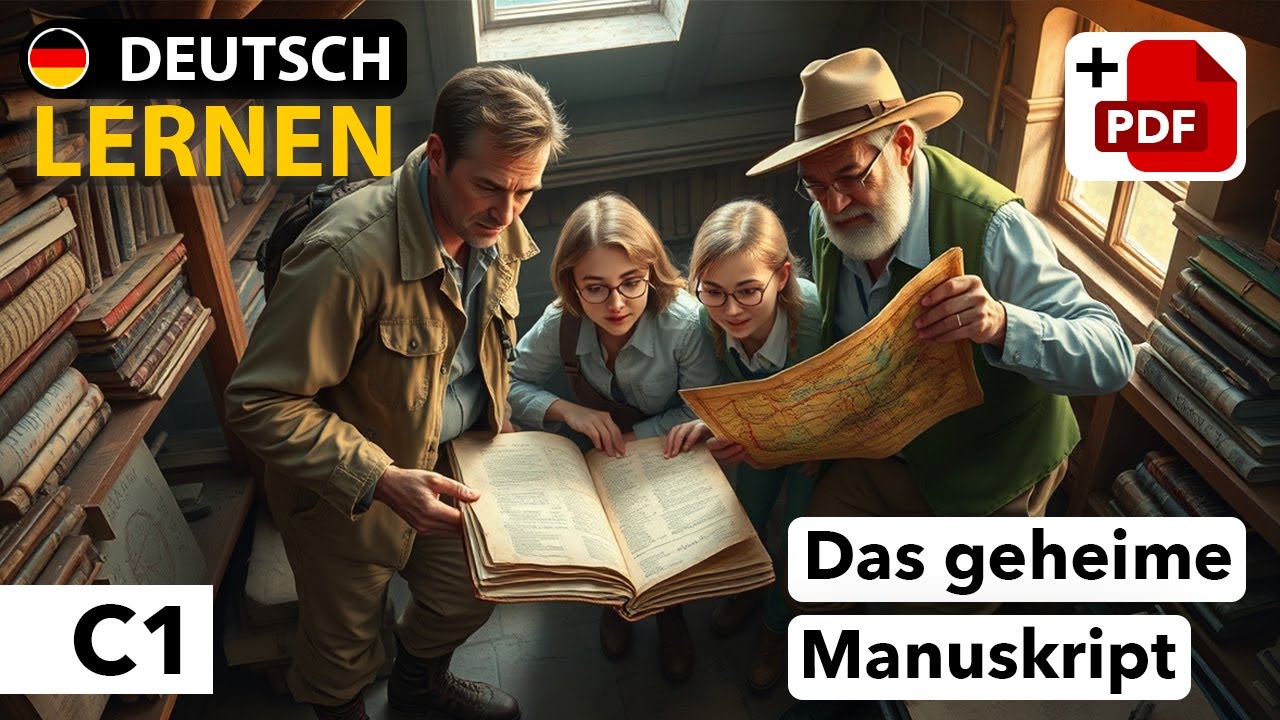 LEARN GERMAN | Das geheime Manuskript [ + PDF ] &ndash; The Secret Manuscript (C1)