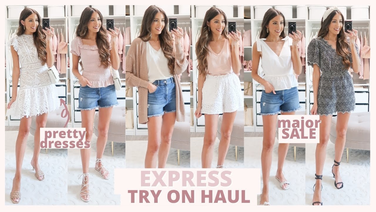 HUGE EXPRESS SALE TRY ON HAUL 2021 | Summer, Vacation, Special Occasion Outfit Ideas!🌸🌴💕