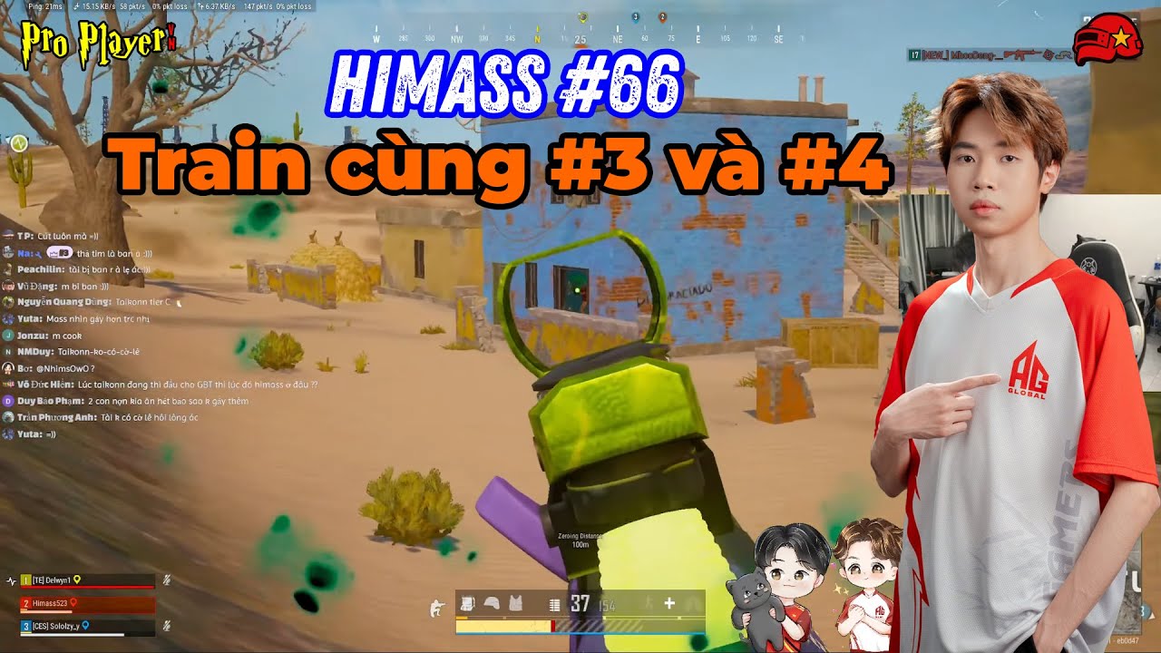 PUBG PC I AGAL_Himass #66 I Tanvuu bắn giải nên Train cùng Delwyn và Sololzy