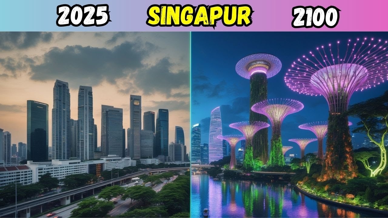 🌱SINGAPUR en 2100: Jardines Inteligentes, Edificios Vivos y la Primera Eco-Megaciudad🍃