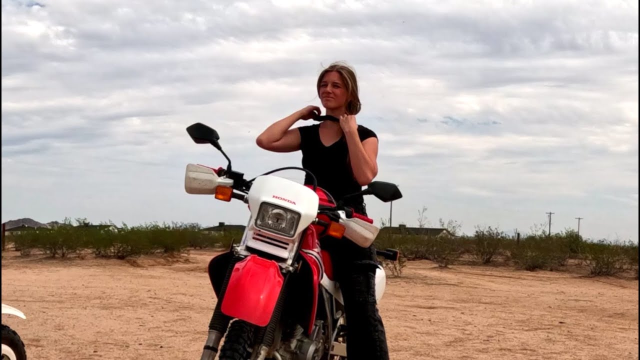 Riding Dirt Bikes in the Arizona Desert. Honda XR650L, XR150L