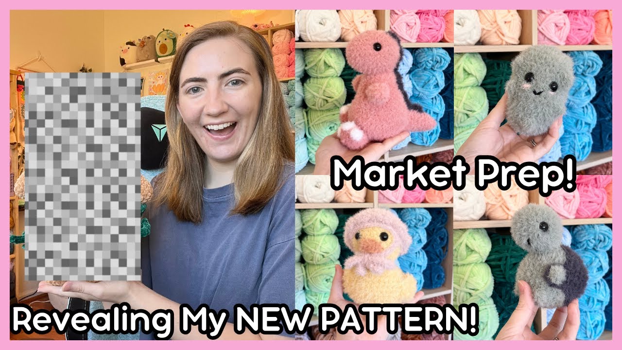 Crochet Market Prep & Recap Vlog! 💕 Revealing My NEW PATTERN! ✨ Crochet & Chat With Me!