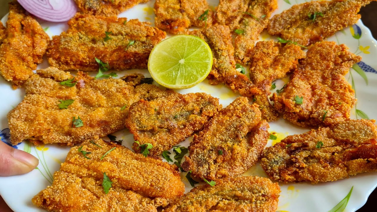 भाकरीसोबत खाण्यासाठी कुरकुरीत बोंबील फ्राय|Bombil fry recipe kokani style | Sea food starter recipe 