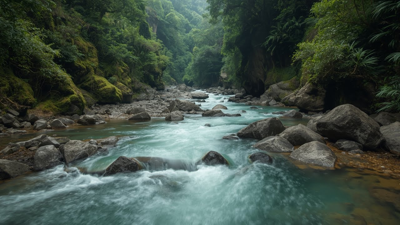 Soothing River Water for Stress Relief