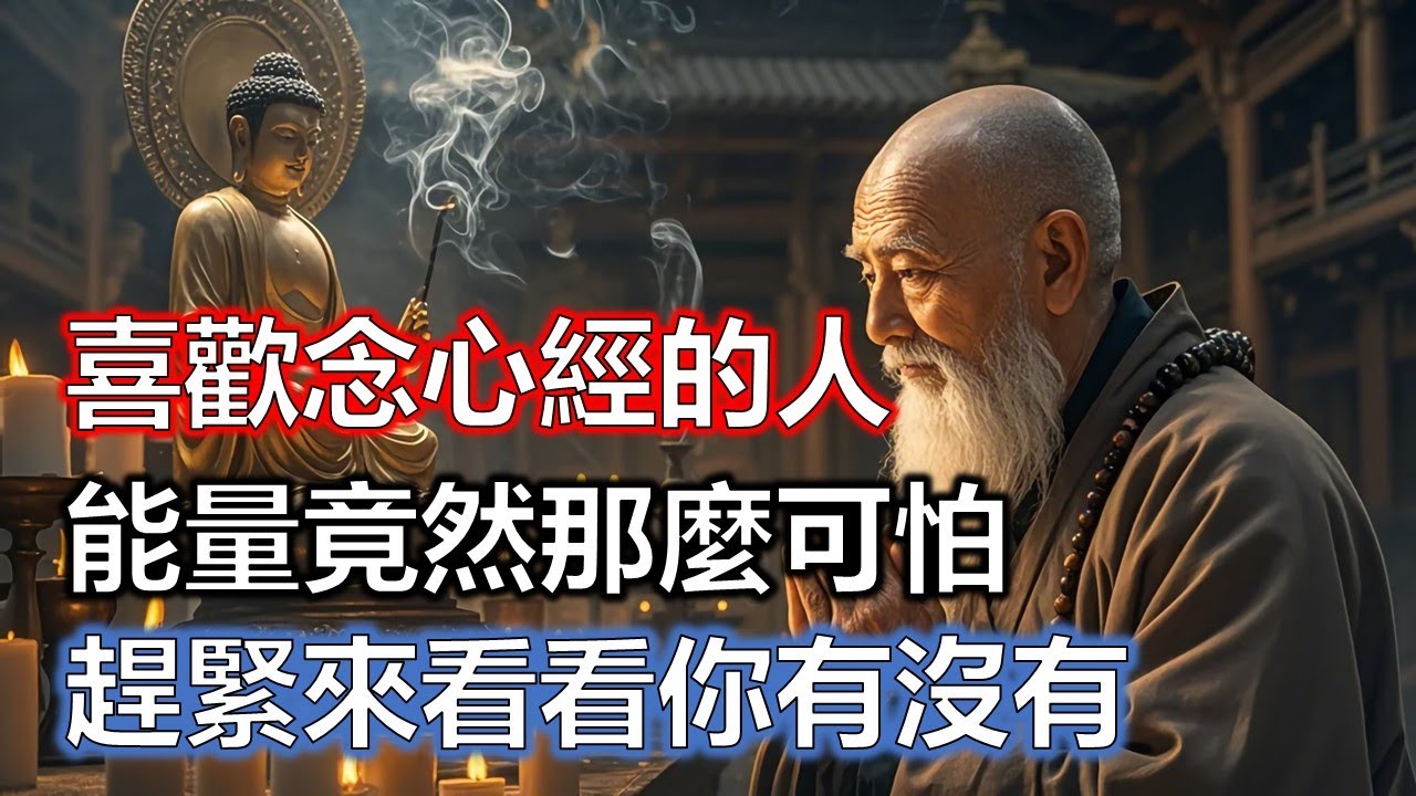 喜歡念心經的人，能量竟然那麼可怕！趕緊來看看你有沒有#佛學#智慧#因果
