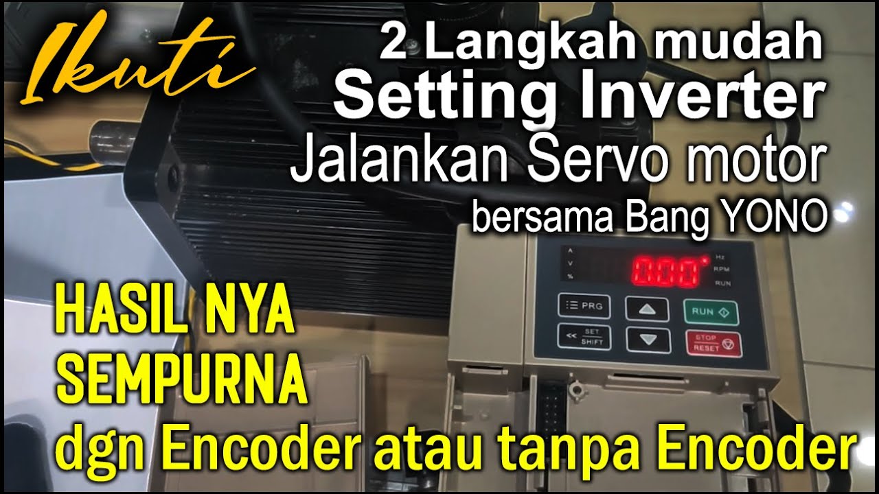2 langkah mudah Inverter VEICHI AC300 jalankan Servo Motor & hasilnya OK ,  by deddy Santoso & Yono.