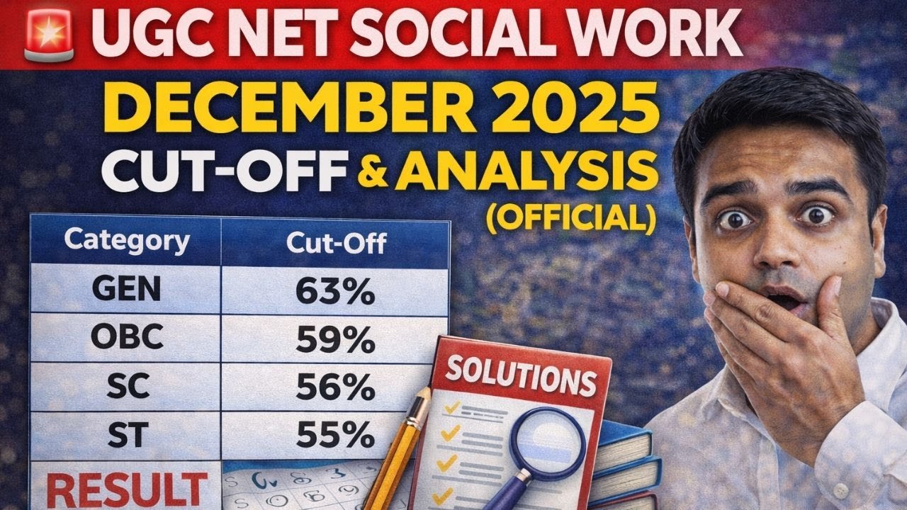 🚨 UGC NET Social Work December 2025 Cut-off & Analysis (Official)