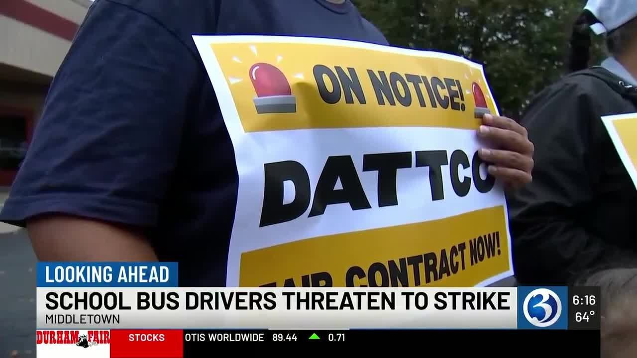 Middletown and Cromwell school bus drivers prepared to strike over contract negotiations