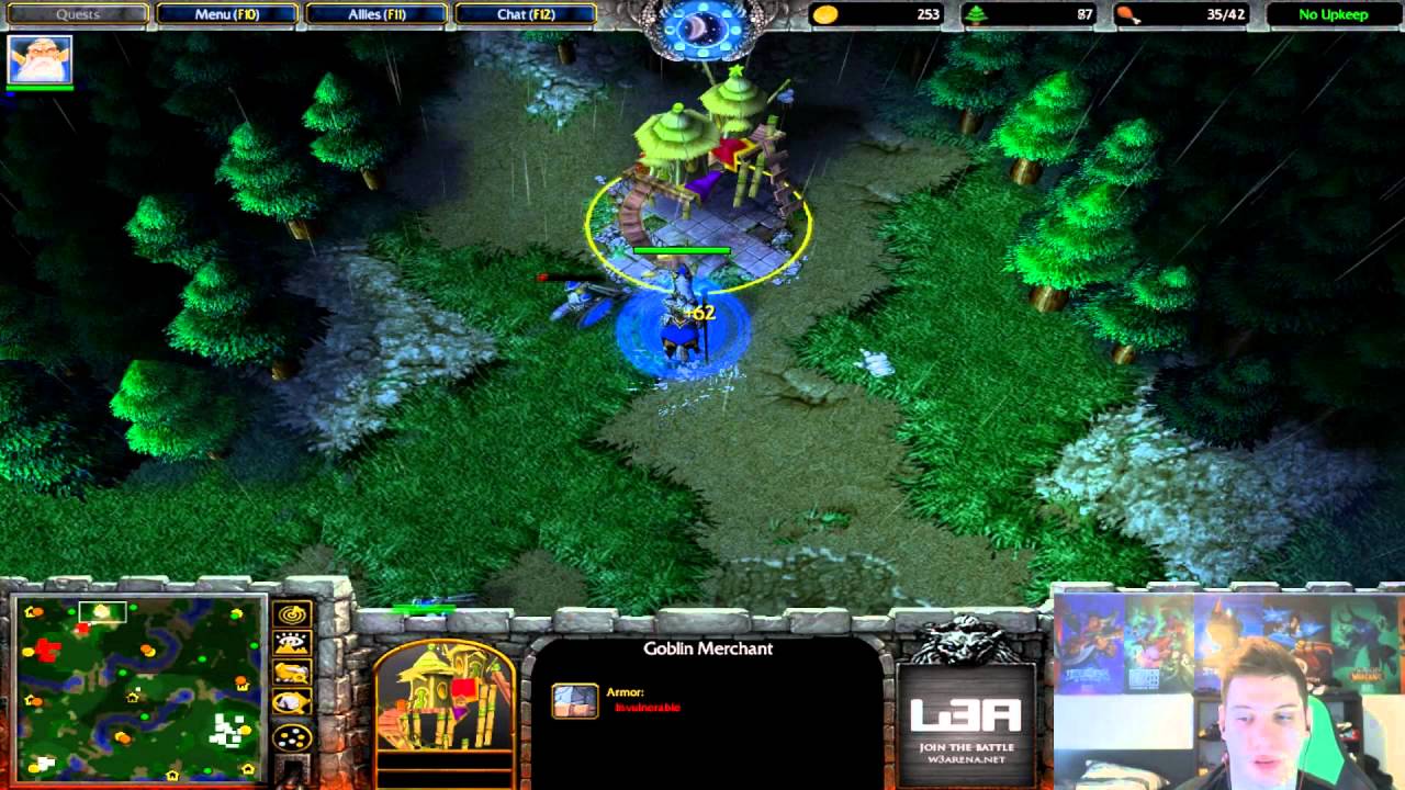 Warcraft III #2 - 2sick2sleep Human vs Orc (Terenas Stand)