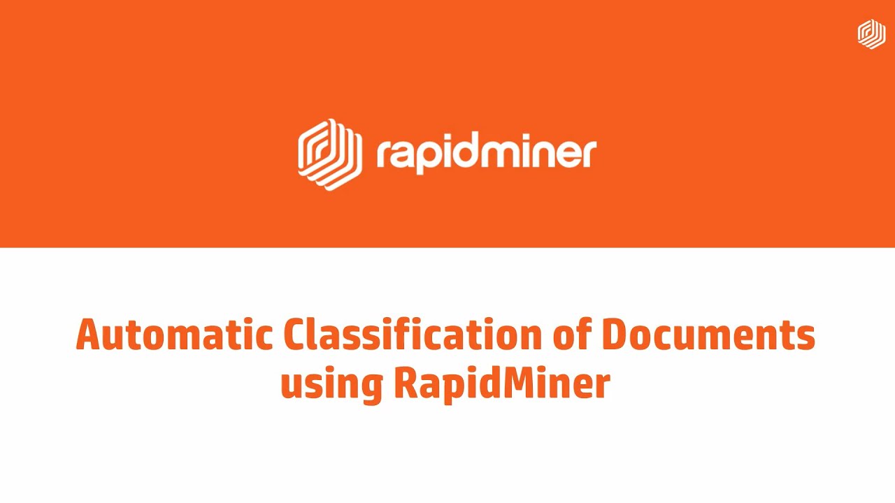 Автоматическая классификация документов с помощью RapidMiner