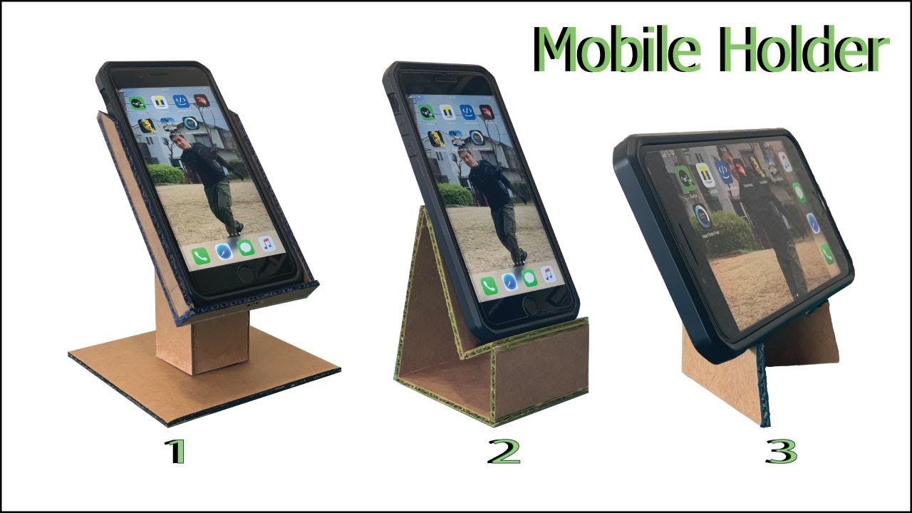 3 Best Mobile Phone Holder/stand || cardboard mobile stand