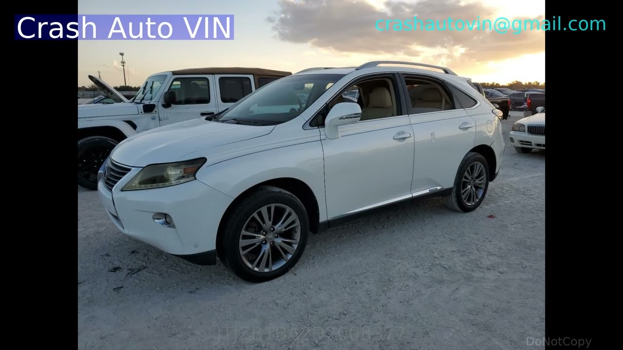 JTJZB1BA2D2008377 LEXUS 2013 RX450