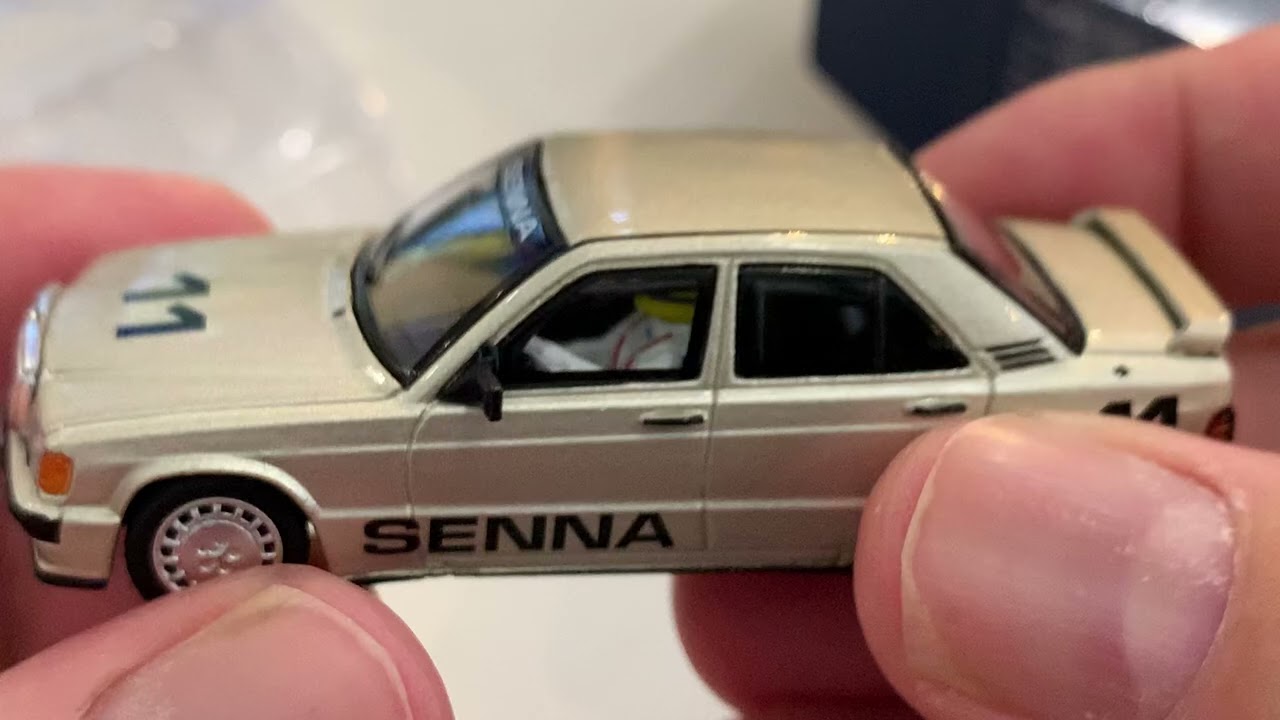 Ayrton Senna Mercedes Benz E2.3-16 #11 1984 Nurburgring Race of Champions With Figure 