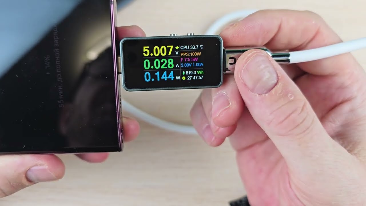 Как кабель USB-C от компании iZi-PC заряжает Samsung S2x Ultra. Причина плохой работы кабеля