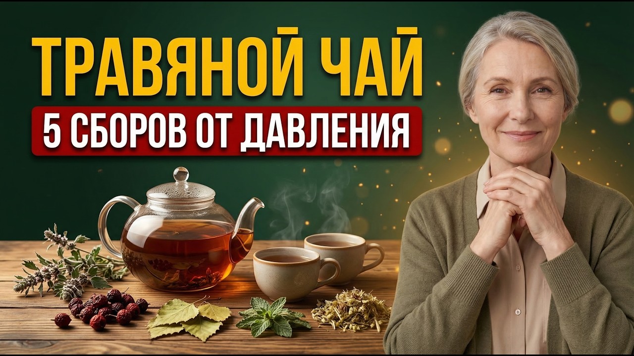 5 травяных сборов от ДАВЛЕНИЯ: сосуды, нервы, почки и сердце. Точные пропорции