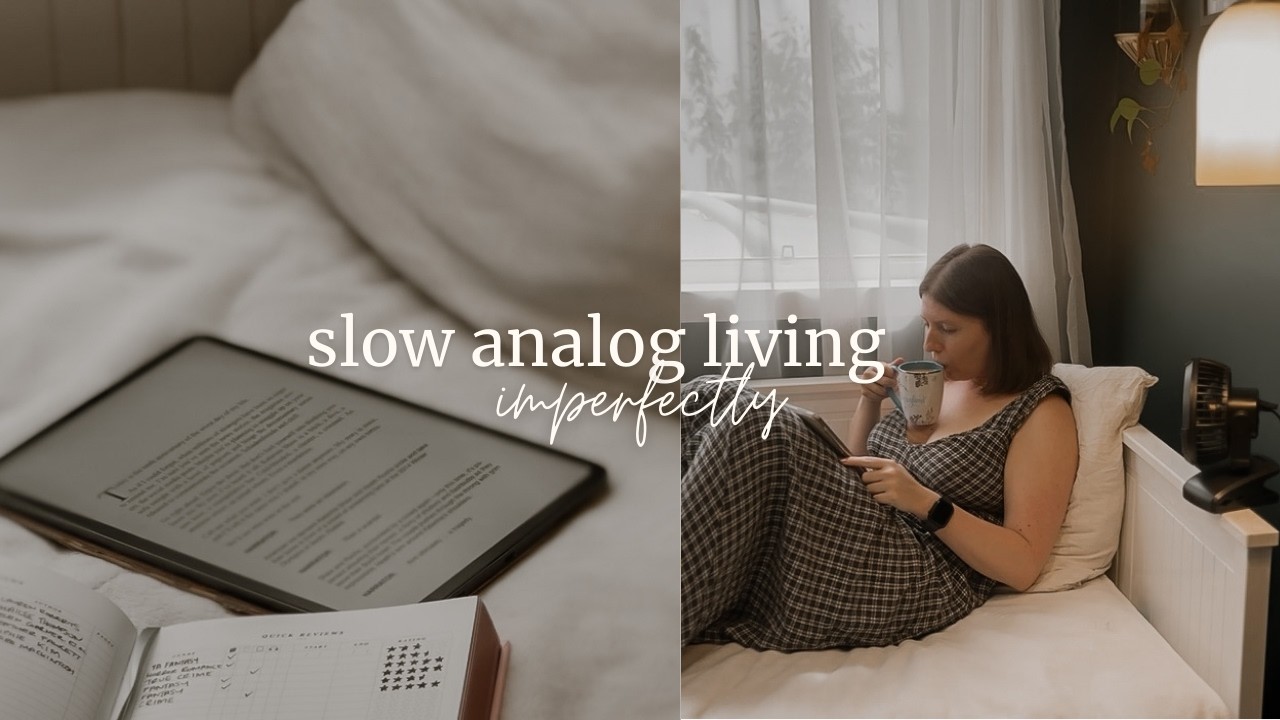 Trying Analog Living | slow life, journaling, creating art, living cosy vibes