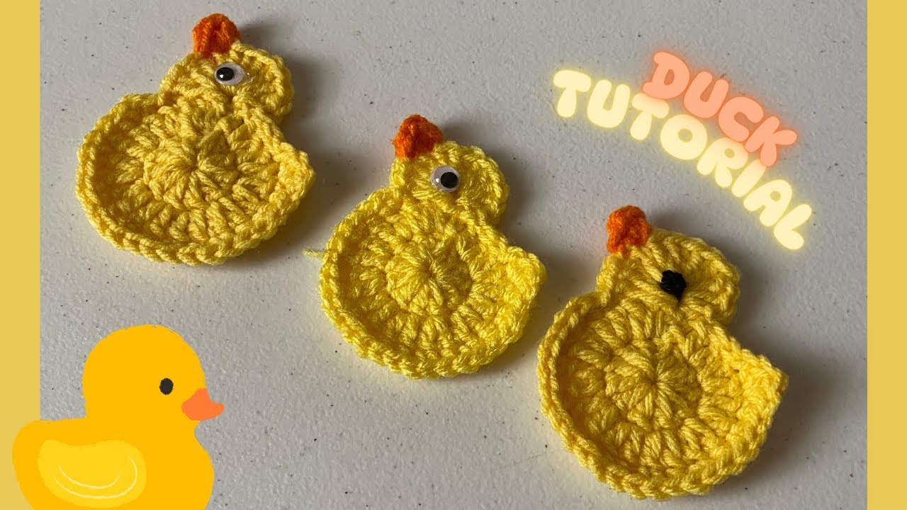 Crochet Duck Applique