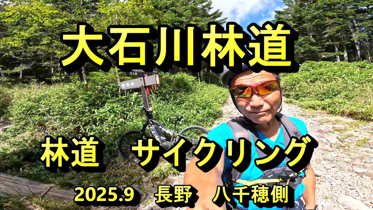 【4k】大石川林道　八千穂側　サイクリング　2025.9長野